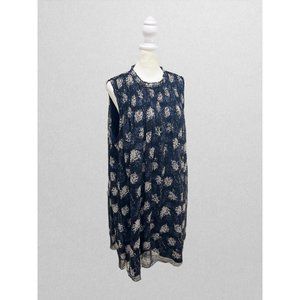Joie Navy/White Floral Midi Dress